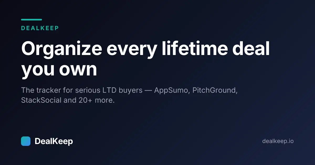 DealKeep product image