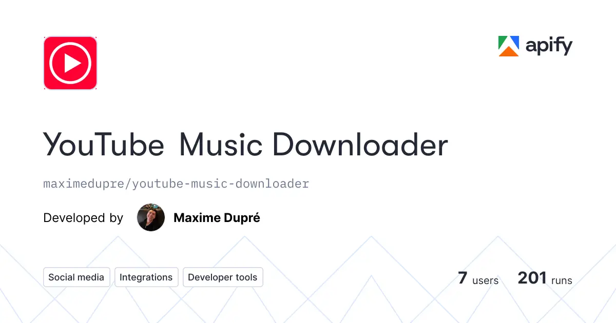 YouTube Music Downloader product image